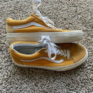 Yellow Vans Mens size 4.5 Woman’s size 6.0